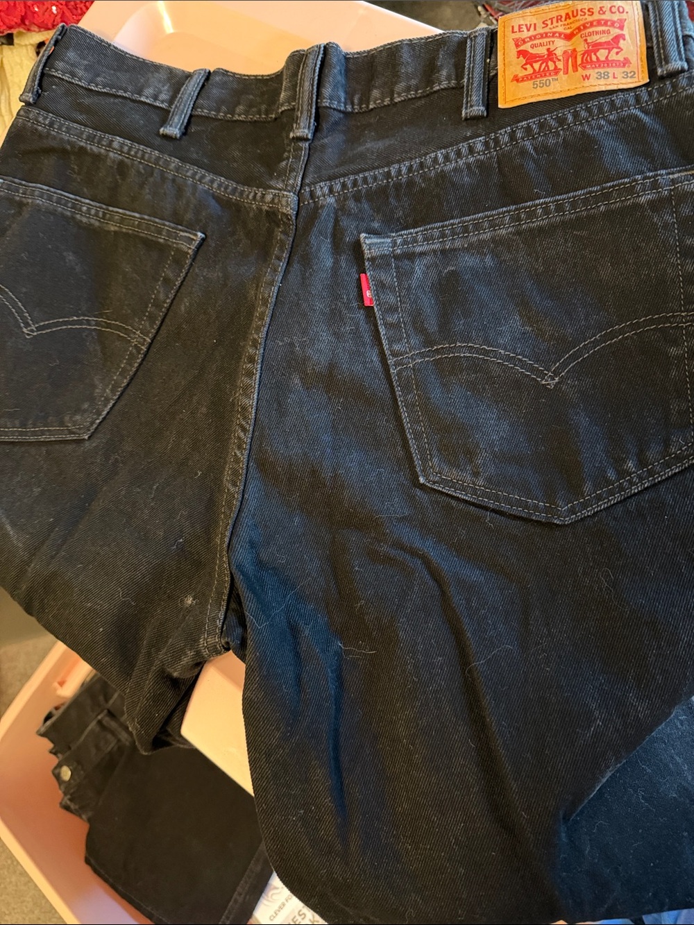Levi's Black Slim Men's Jeans with Red Tab